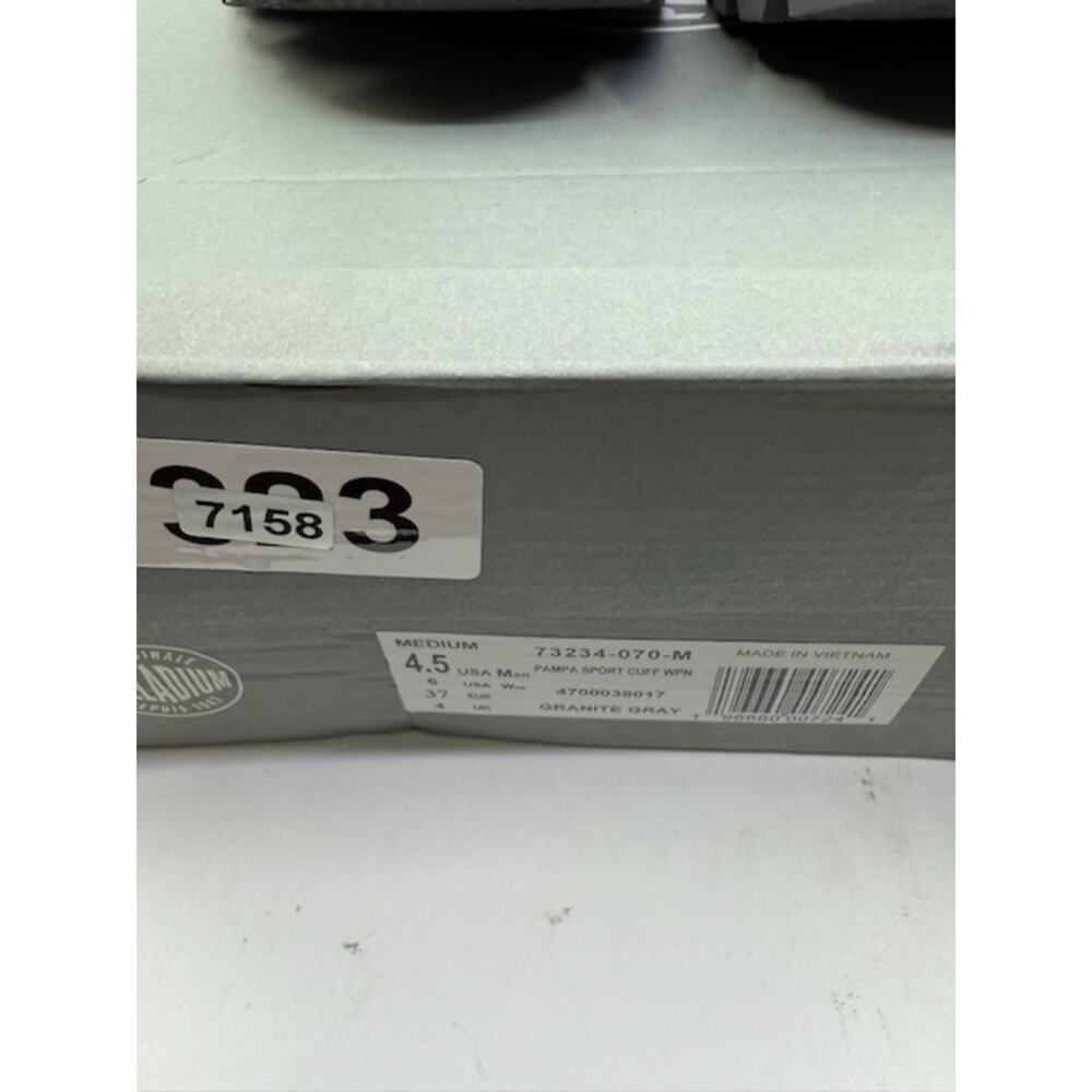 NEW Palladium Pampa Sport Cuff WPN Boots 73234-070-M Granite Gray Mens Size 4.5 - Picture 9 of 9